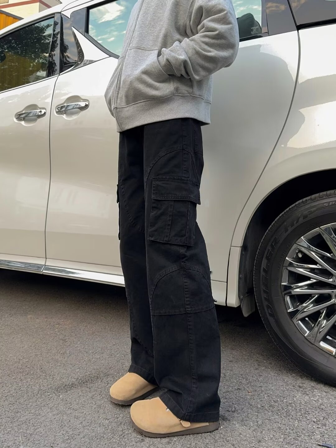 boy American Style Multi-Pocket Cargo For Men Spring New Cleanfit Straight High Street Casual Sports Wide-Leg Pants_voghion.com