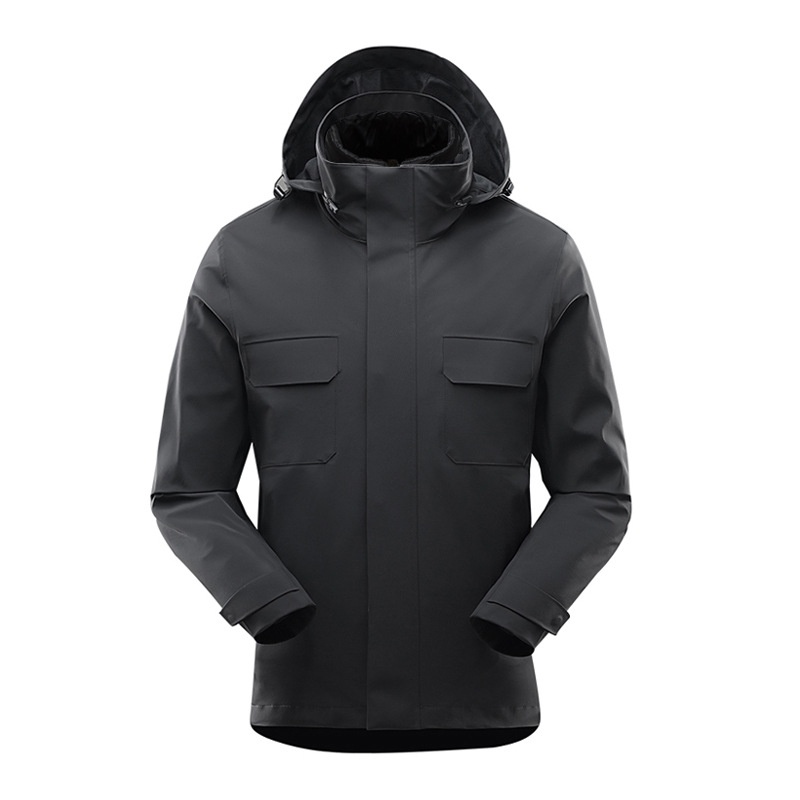 boy Boy 3-in-1 Detachable Warm Down Mountaineering Wholesale Windproof Waterproof Men's Ski Jacket Cold-Proof_voghion.com