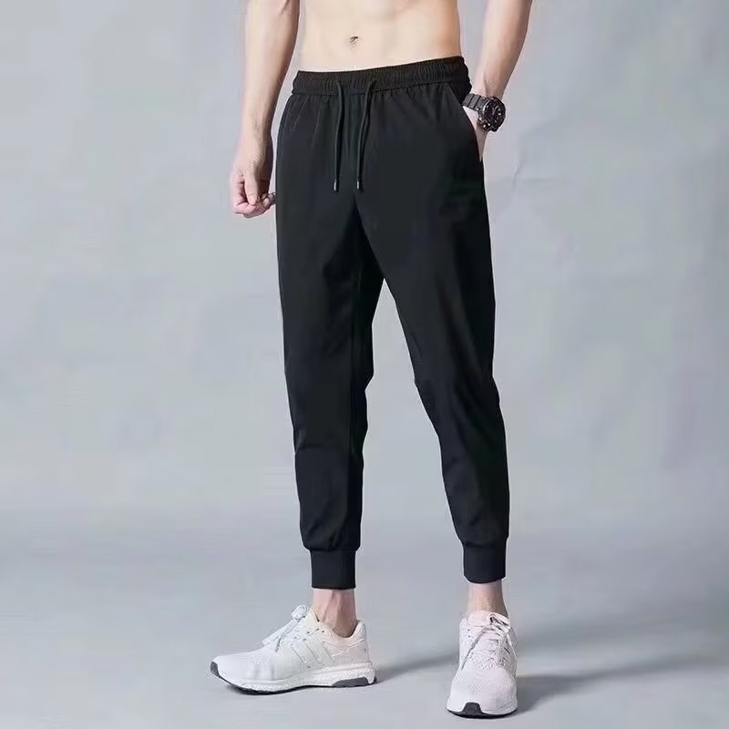 boy Men's Autumn Thin Casual Harem Nine-point Pants Trendy Versatile Slim Fit Skinny Jogger Sweatpants_voghion.com