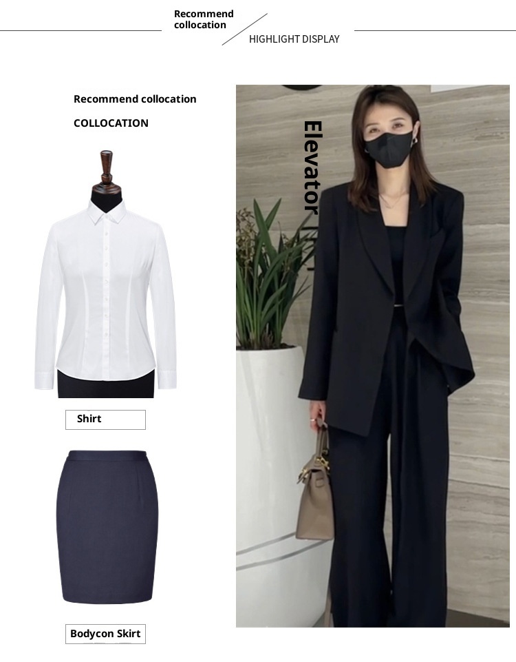 Ensemble deux pièces élégant et raffiné pour femme, collection printemps 2024, style coréen déesse. Veste blazer et pantalon décontractés._voghion.com