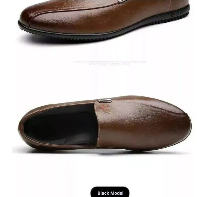 Voyage Voyage 2025 New Factory Direct Men's Loafers Breathable Casual Shoes Comfortable Leather Soft Sole Non-Slip Men_voghion.com