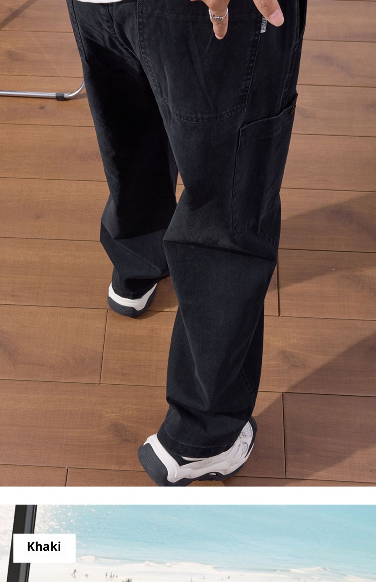 boy American Style Cleanfit Logging Work Men's Spring And Autumn 2025 New Loose Straight Casual Wide-Leg Pants_voghion.com