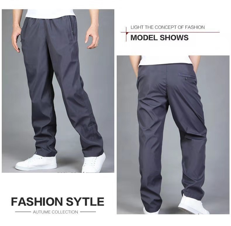 boy Windproof Autumn Winter Sports Loose Fleece Lined Thickened Outdoor Running Plus Size Men's Casual Pants_voghion.com