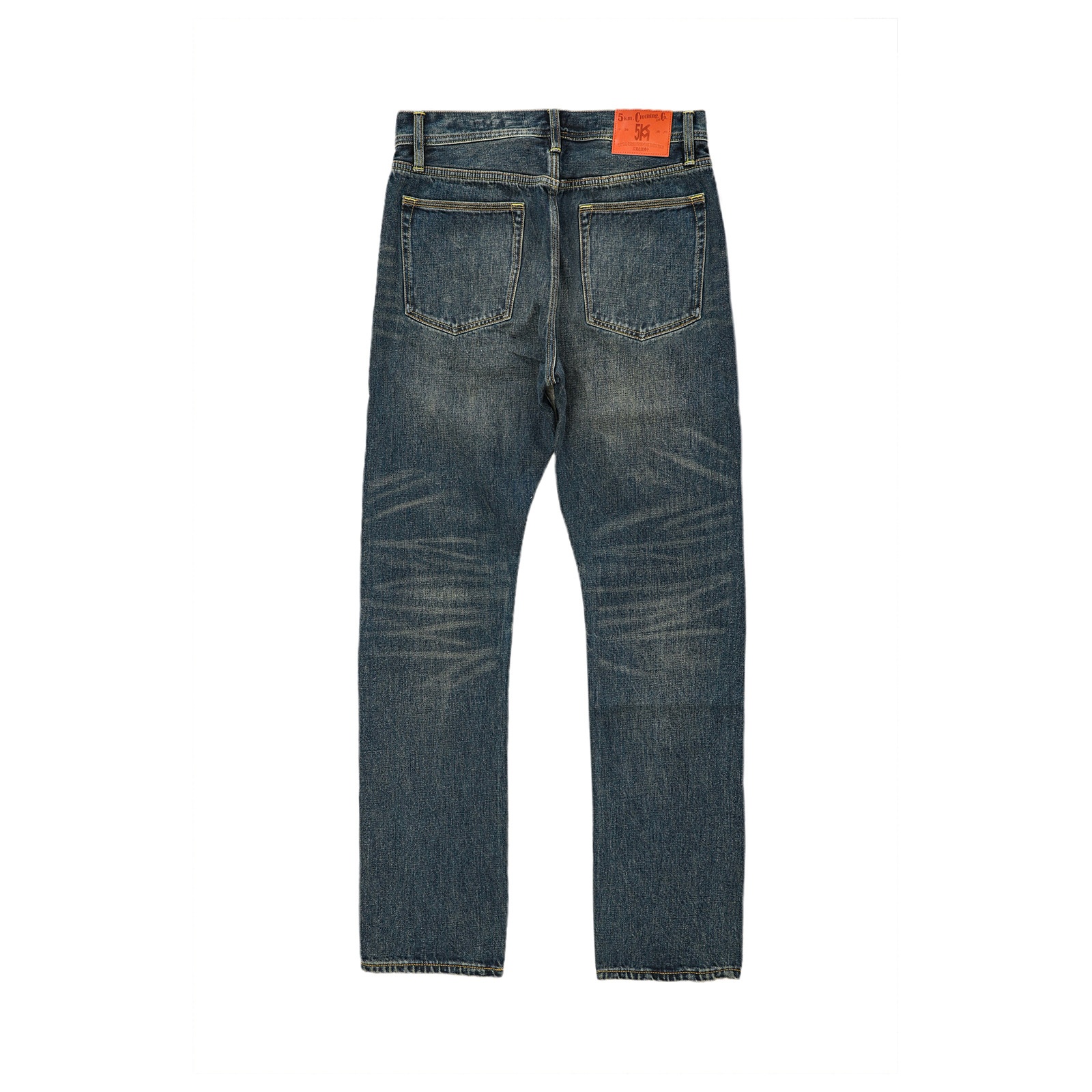 Jean homme Boy Red Ear Denim Automne Nouveau Haut de gamme Classique Standard Droite Épais 16OZ_voghion.com