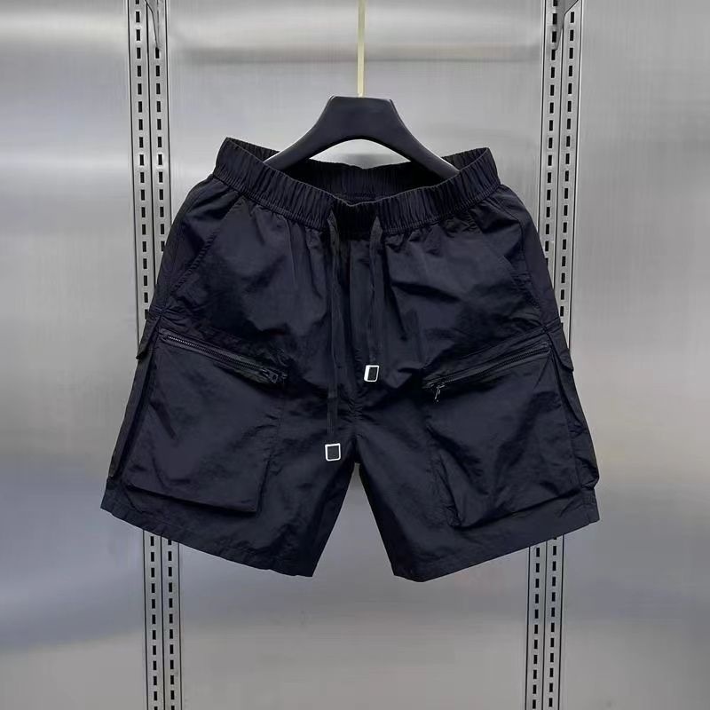 boy Summer Thin Cargo For Men, Loose Casual Five-Point Shorts, Quick-Dry Outdoor Pocket Zipper Breathable Mid-Length Shorts_voghion.com