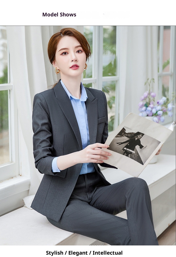 girl Girl Formal Women's Workplace College Student Interview Suit 2023 Autumn Professional Elegant Hotel Manager Front Desk_voghion.com