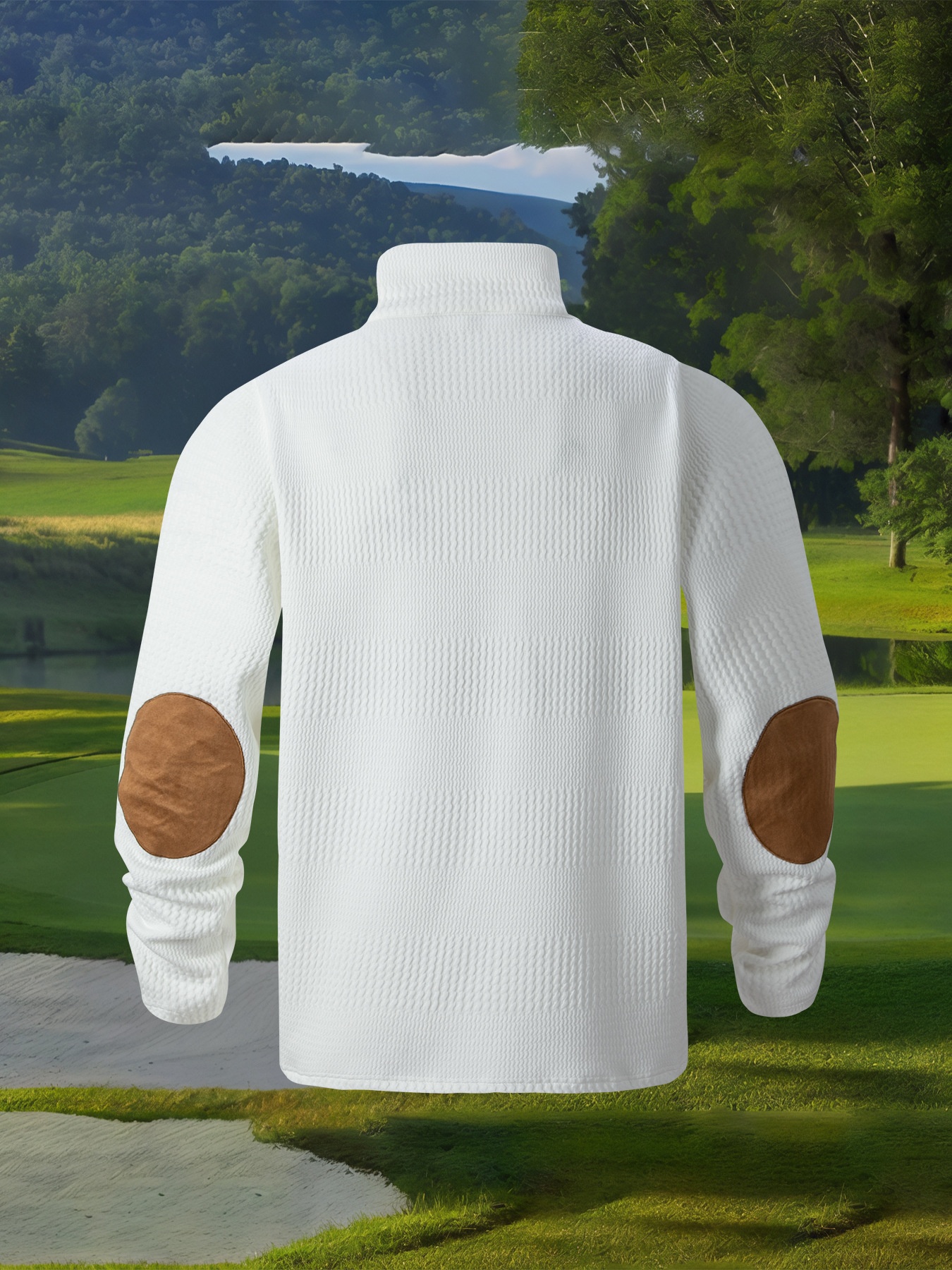 Polo décontracté à manches longues et col montant pour homme, collection printemps-automne 2025. Taille européenne._voghion.com