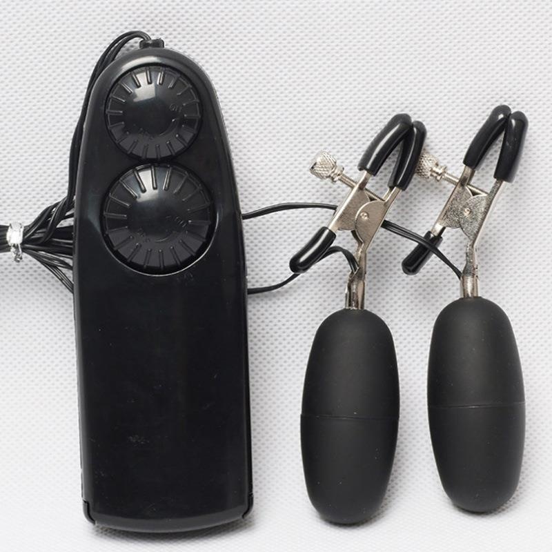Orgasm Masturbator Egg Clamps Female Electric Nipple Stimulation Vibrating Double Adult Sex Toys_voghion.com
