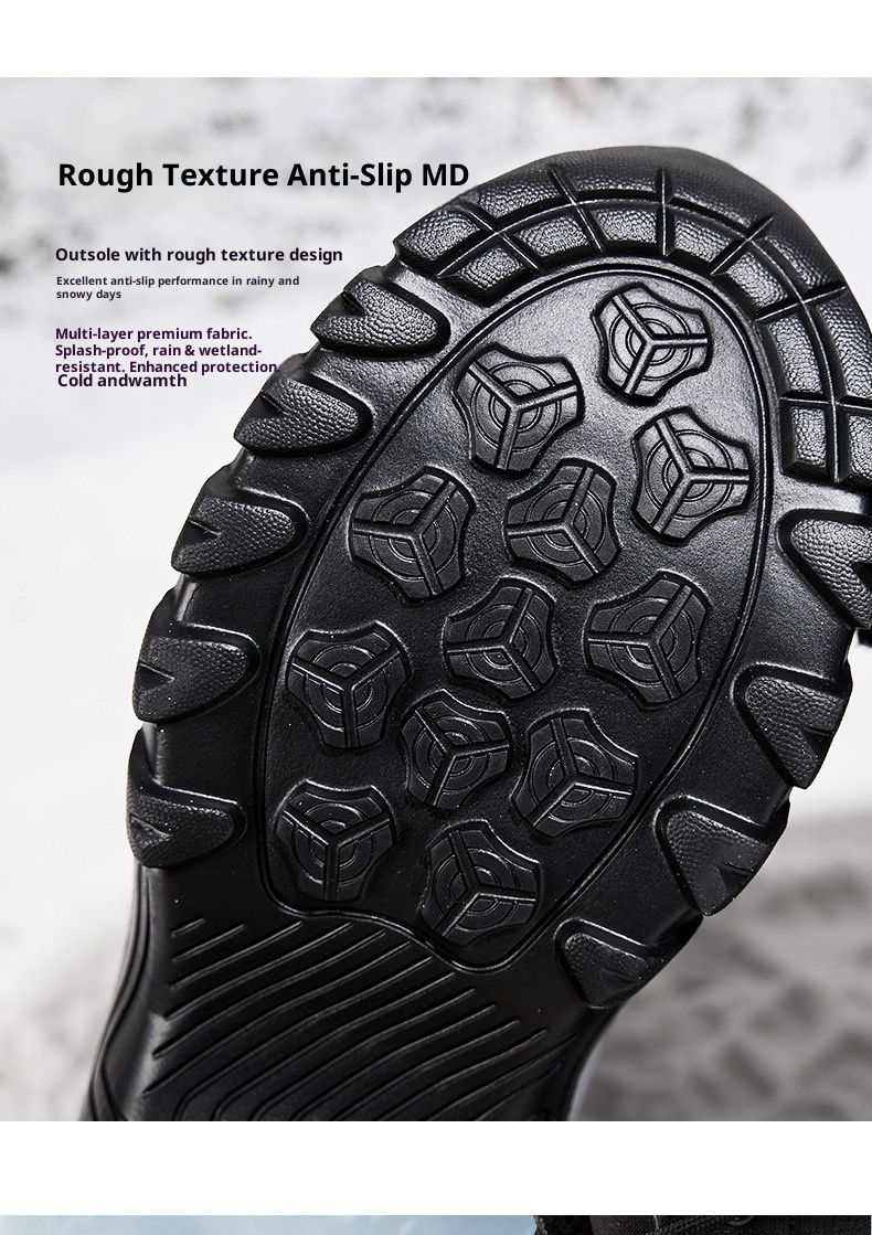 Zees Women's Boots With Fleece Lining, Thickened, Subzero Cold Resistant, Thick Sole, Waterproof, Non-Slip, Northeastern_voghion.com