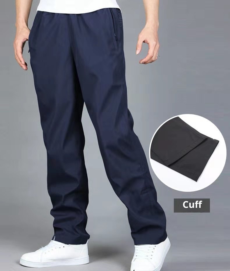 boy Windproof Autumn Winter Sports Loose Fleece Lined Thickened Outdoor Running Plus Size Men's Casual Pants_voghion.com