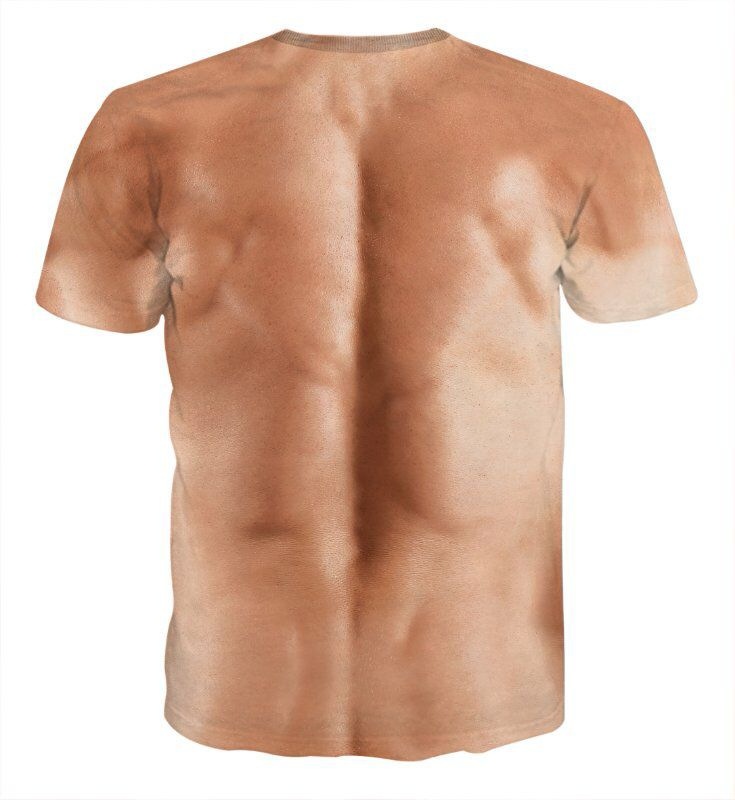 QFV507045555501<2 Nuova esclusiva transfrontaliera stampa digitale 3D tridimensionale maglietta muscolare da uomo manica corta fitness elastica_voghion.com