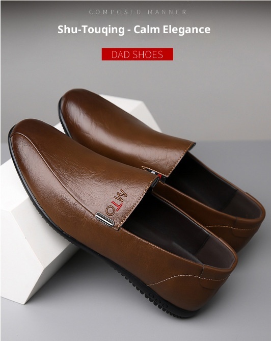 Voyage Voyage 2025 New Factory Direct Men's Loafers Breathable Casual Shoes Comfortable Leather Soft Sole Non-Slip Men_voghion.com