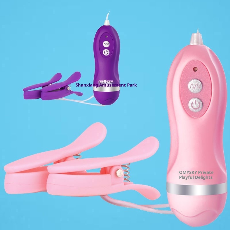 Morsetti per capezzoli shocking con punta di bellezza privata, vibratore a 10 frequenze, impermeabile, per donna_voghion.com