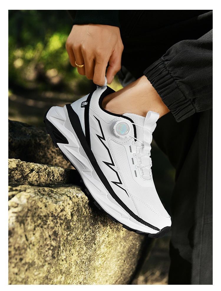 Zees Primavera Nuove Scarpe Sportive Casual da Uomo in Mesh Extra Large con Bottoni Rotanti_voghion.com