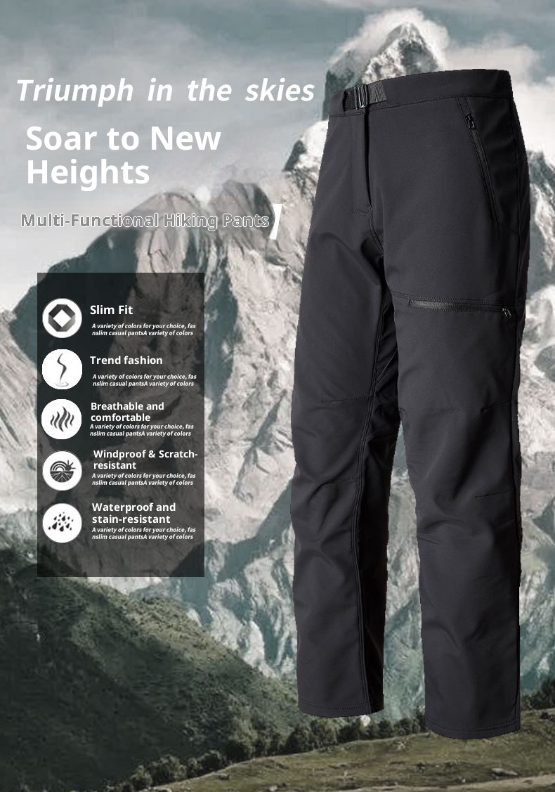 boy Men's Wear-Resistant Hiking Waterproof Windproof Sports Fashion Youth Straight-Leg Long Outdoor Casual Tactical Pants_voghion.com