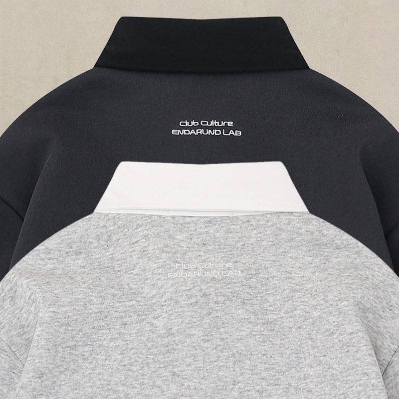 Sweat-shirt Boy Wild Base style rétro japonais, patchwork color block, col rabattu, manches longues, coupe ample, automne-hiver, style décontracté._voghion.com