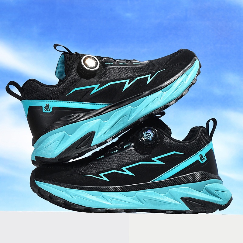 Zees Primavera Nuove Scarpe Sportive Casual da Uomo in Mesh Extra Large con Bottoni Rotanti_voghion.com