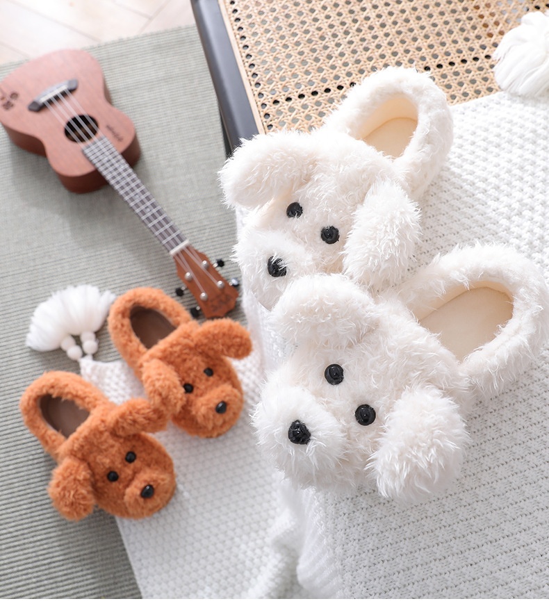 Zees 2021 Winter Flat Warm Thick Sole Closed Heel Non-Slip Maternity Shoes For Women Students Cute Cotton Slippers_voghion.com