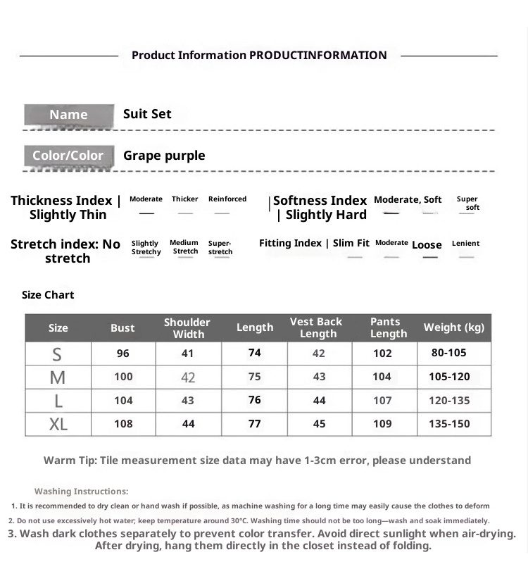 ragazza Ragazza In Stock#2025 Autunno Nuovo Abito Viola Uva Per Donna Giacca Blazer Oversize Pantaloni Svasati Set Tre Pezzi_voghion.com