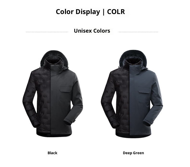 boy Boy 3-in-1 Detachable Warm Down Mountaineering Wholesale Windproof Waterproof Men's Ski Jacket Cold-Proof_voghion.com
