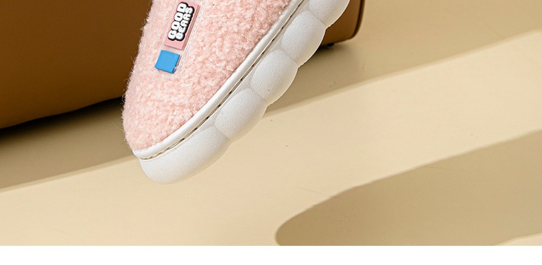 Zees Women's With Fleece Lining, Thickened For Home Use, Autumn And Winter Indoor Warmth, Thick Sole, Non-Slip, Closed Heel,_voghion.com