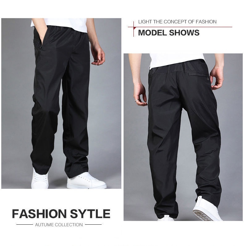 boy Windproof Autumn Winter Sports Loose Fleece Lined Thickened Outdoor Running Plus Size Men's Casual Pants_voghion.com