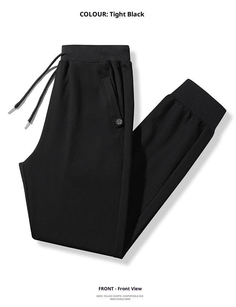 Pantaloni della tuta da uomo in puro cotone, autunnali e invernali, alla moda, larghi e dritti, sportivi, da lavoro, casual, lunghi_voghion.com