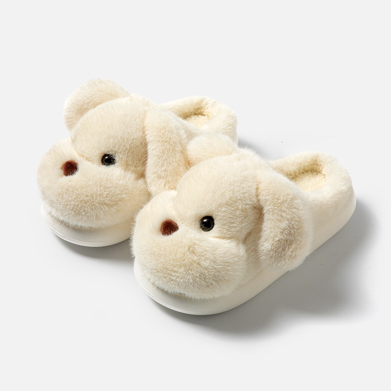 Zees Hot-Selling Bear Cotton For Women, Autumn And Warm Slippers, Winter Indoor Home Plush Slippers_voghion.com