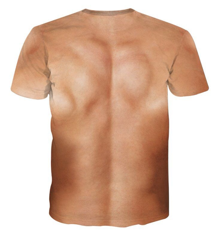 QFV507045555501<2 Nuova esclusiva transfrontaliera stampa digitale 3D tridimensionale maglietta muscolare da uomo manica corta fitness elastica_voghion.com