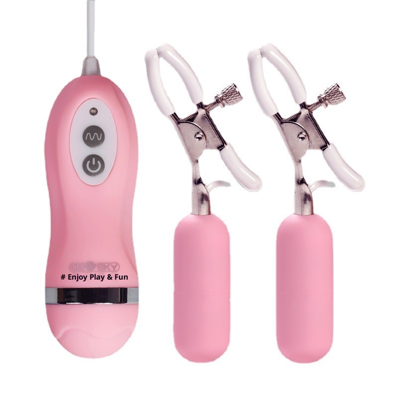 Morsetti per capezzoli shocking con punta di bellezza privata, vibratore a 10 frequenze, impermeabile, per donna_voghion.com