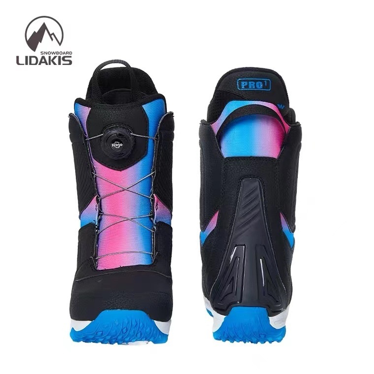 Zees 22 Neue, sofort lieferbare Snowboard-Skischuhe mit Stahlschnalle für Damen – Schnell anzuziehen, stoßdämpfend, rutschfest und warm._voghion.com