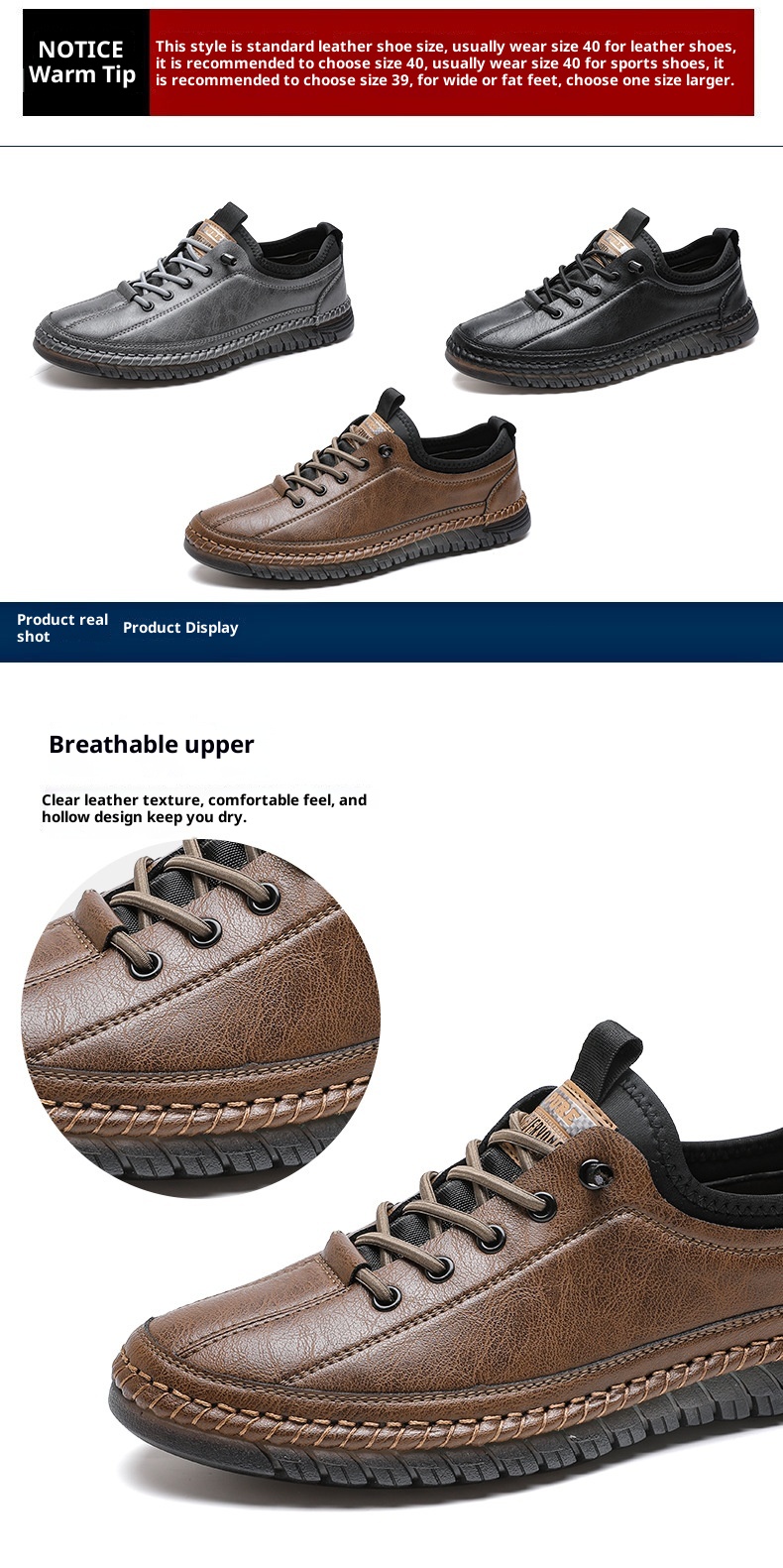 Voyage Voyage 2024 Spring And Autumn New Men's Casual Shoes Handmade Leather Soft Sole Slip-On Loafers 1102_voghion.com