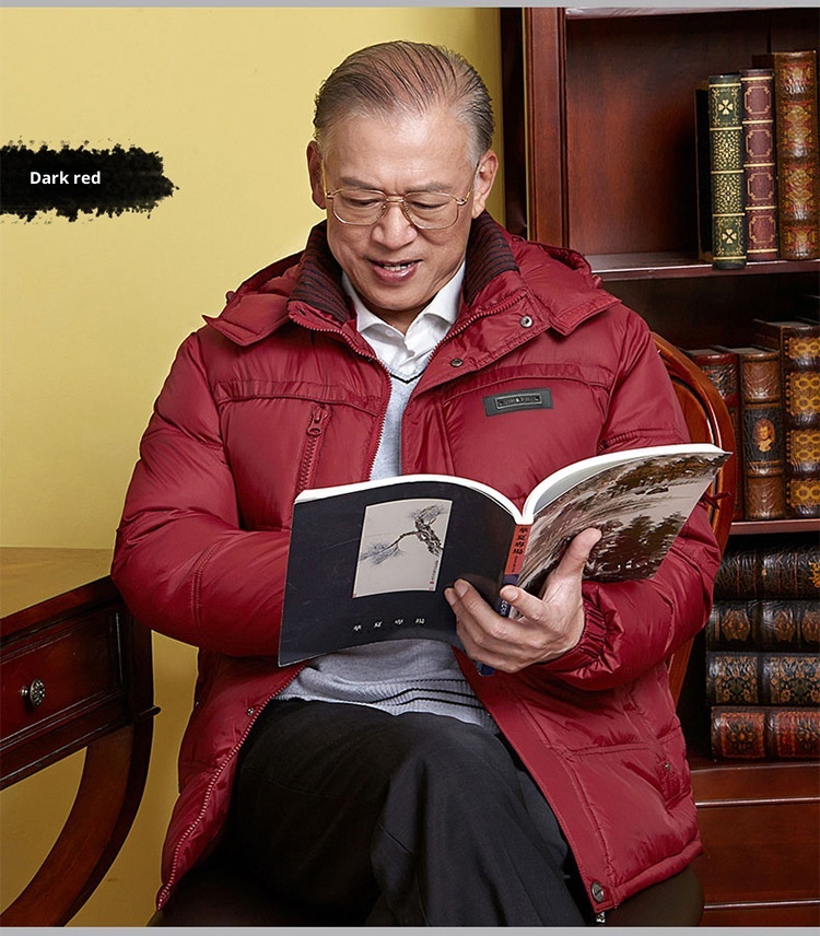 Veste pour homme d'âge mûr et senior avec col amovible, doudoune épaisse et décontractée pour l'hiver, style grand-père, grande taille._voghion.com