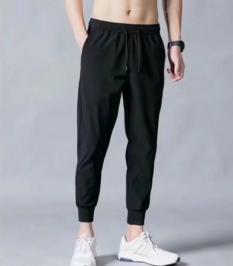 boy Men's Autumn Thin Casual Harem Nine-point Pants Trendy Versatile Slim Fit Skinny Jogger Sweatpants_voghion.com