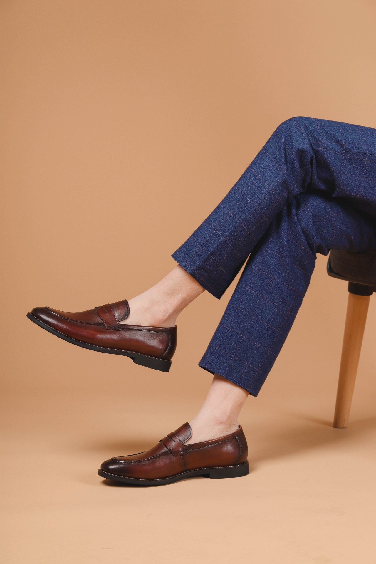 Voyage Voyage Summer Business Casual Thick-Soled Loafers Genuine Leather Slip-On Shoes Men's Top Layer Cowhide_voghion.com