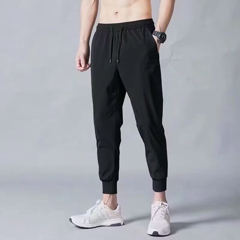 boy Men's Autumn Thin Casual Harem Nine-point Pants Trendy Versatile Slim Fit Skinny Jogger Sweatpants_voghion.com