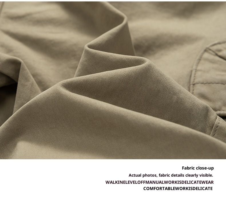 boy New Retro Cargo For Men Multi-Pocket Loose Straight Men's Casual High-End Export Sports Pants_voghion.com