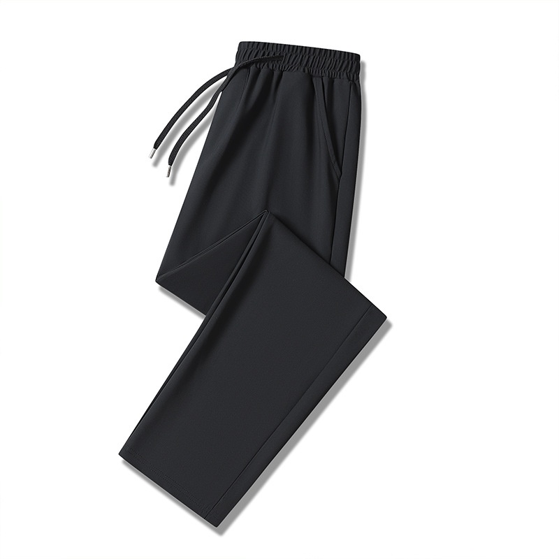 boy Spring And Autumn Nylon Stretch Business Casual Solid Color Waist Draped Loose Pants Men High Elastic Anti-Wrinkle_voghion.com