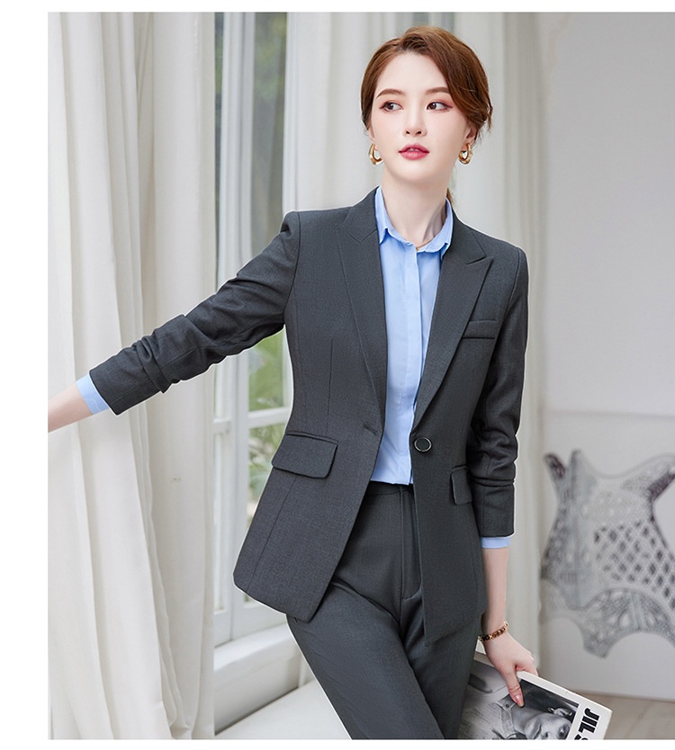 girl Girl Formal Women's Workplace College Student Interview Suit 2023 Autumn Professional Elegant Hotel Manager Front Desk_voghion.com