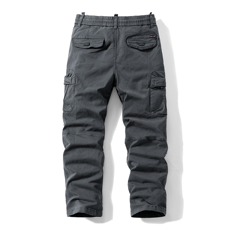 boy New Retro Cargo For Men Multi-Pocket Loose Straight Men's Casual High-End Export Sports Pants_voghion.com