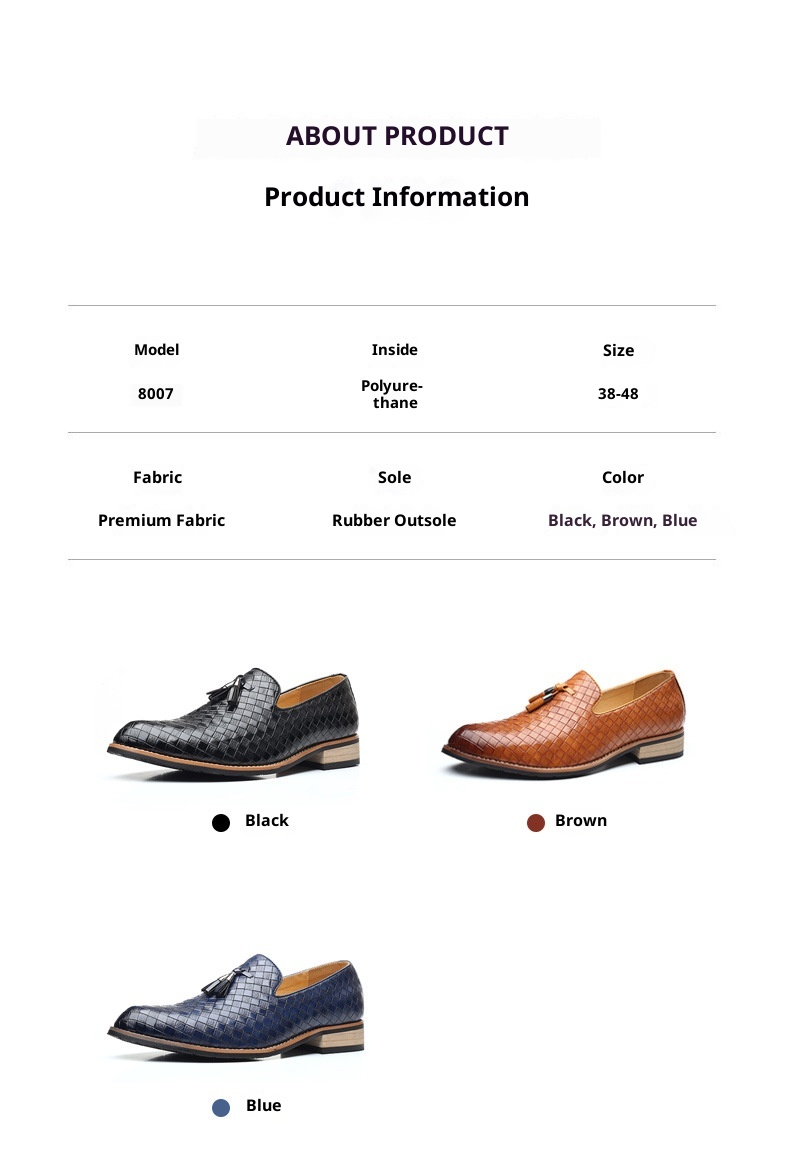 Voyage Voyage New Casual Loafers Large Size Slip-On Lazy One-Step-On Tassel Fashion Versatile Men's Shoes_voghion.com