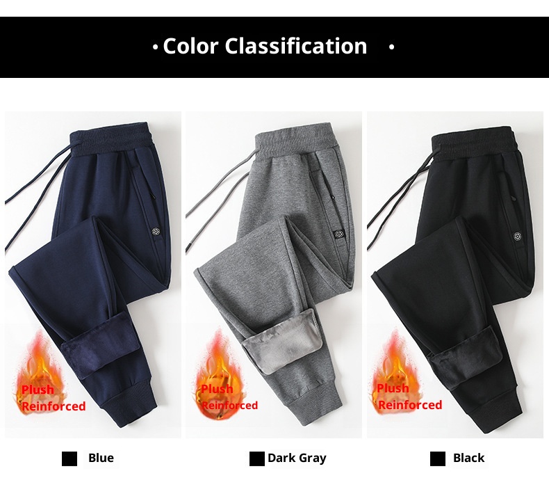 Pantaloni della tuta da uomo in puro cotone, autunnali e invernali, alla moda, larghi e dritti, sportivi, da lavoro, casual, lunghi_voghion.com