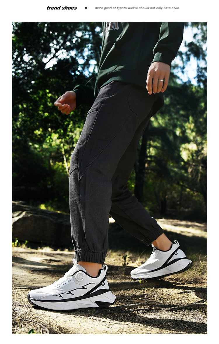 Zees Primavera Nuove Scarpe Sportive Casual da Uomo in Mesh Extra Large con Bottoni Rotanti_voghion.com