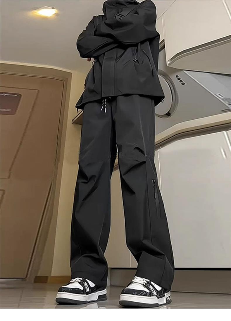 Pantaloni da trekking impermeabili antipioggia per uomo, autunnali e invernali, foderati in pile, funzionali in stile americano_voghion.com