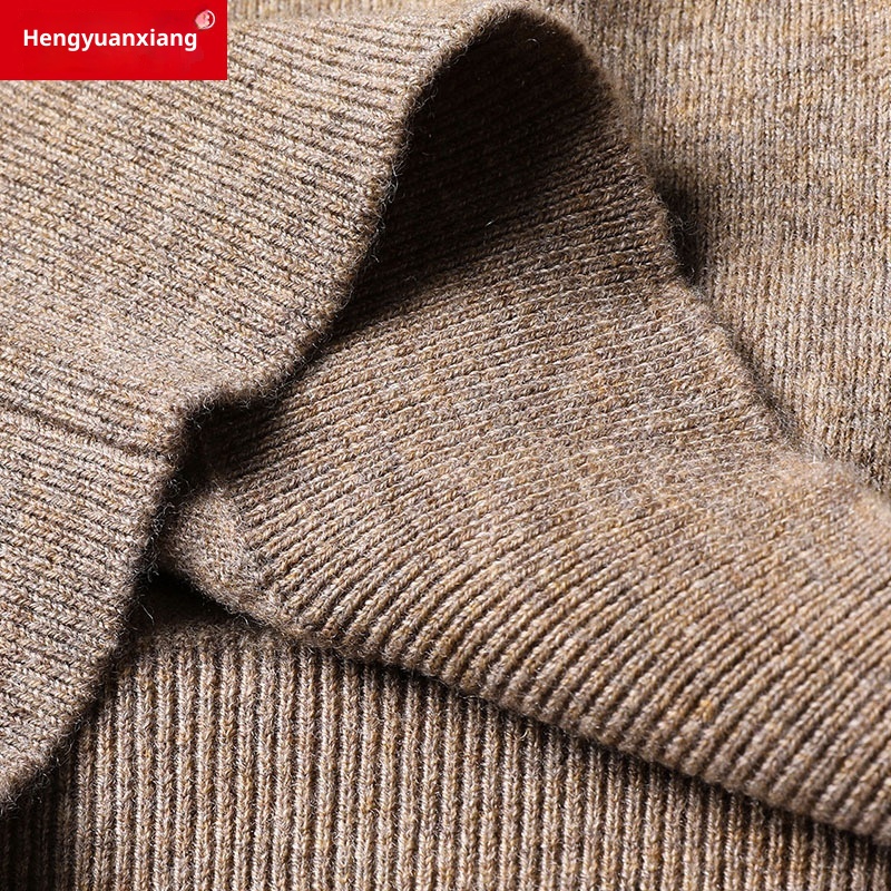 ragazzo Ragazzo Ragazzo Ragazzo Hengyuanxiang Maglione sottile in pura lana al 100% 2023 Autunno Inverno Nuovo girocollo tinta unita Camicia di base Abbigliamento da uomo_voghion.com