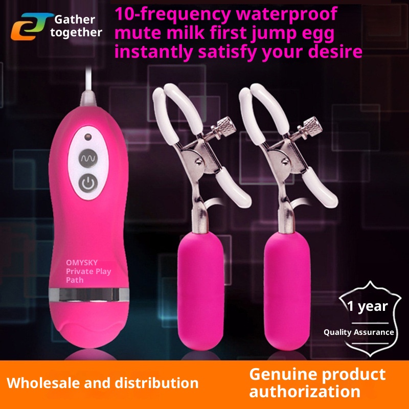 Morsetti per capezzoli shocking con punta di bellezza privata, vibratore a 10 frequenze, impermeabile, per donna_voghion.com