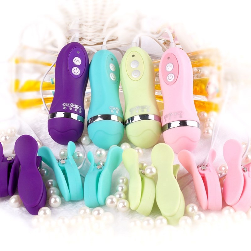 Morsetti per capezzoli shocking con punta di bellezza privata, vibratore a 10 frequenze, impermeabile, per donna_voghion.com