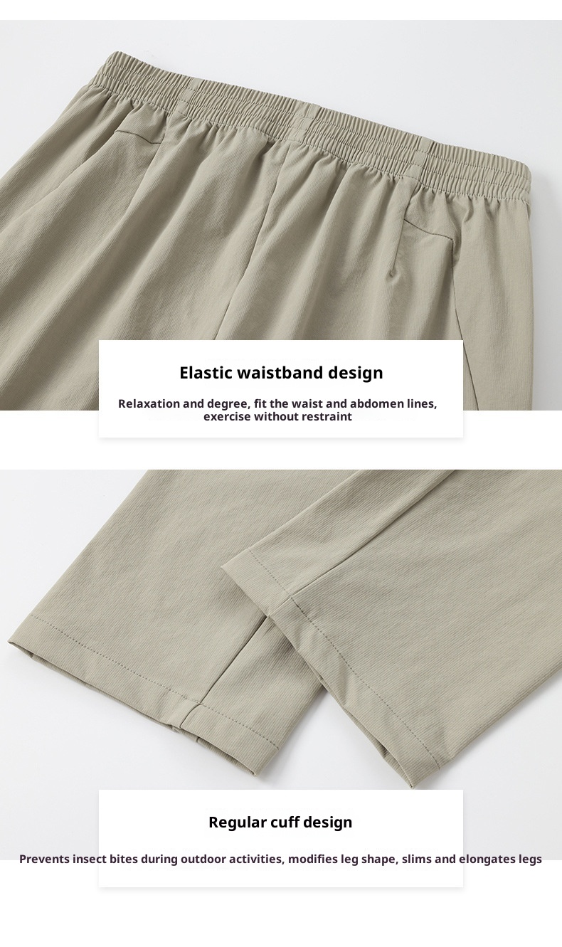 ragazzo Dijia Alternative Outdoor Leggero Tessuto Resistente all'usura Asciugatura rapida Casual Per uomo Fresco Sottile Gamba dritta Quotidiano_voghion.com