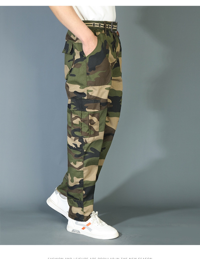 Pantaloni lunghi da lavoro mimetici da uomo, resistenti all'usura, antisporco, larghi e casual, da allenamento_voghion.com