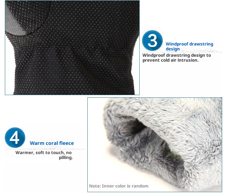 001 Guanti da sci da moto invernali da uomo in cotone, caldi, spessi, antivento, antifreddo, antiscivolo_voghion.com